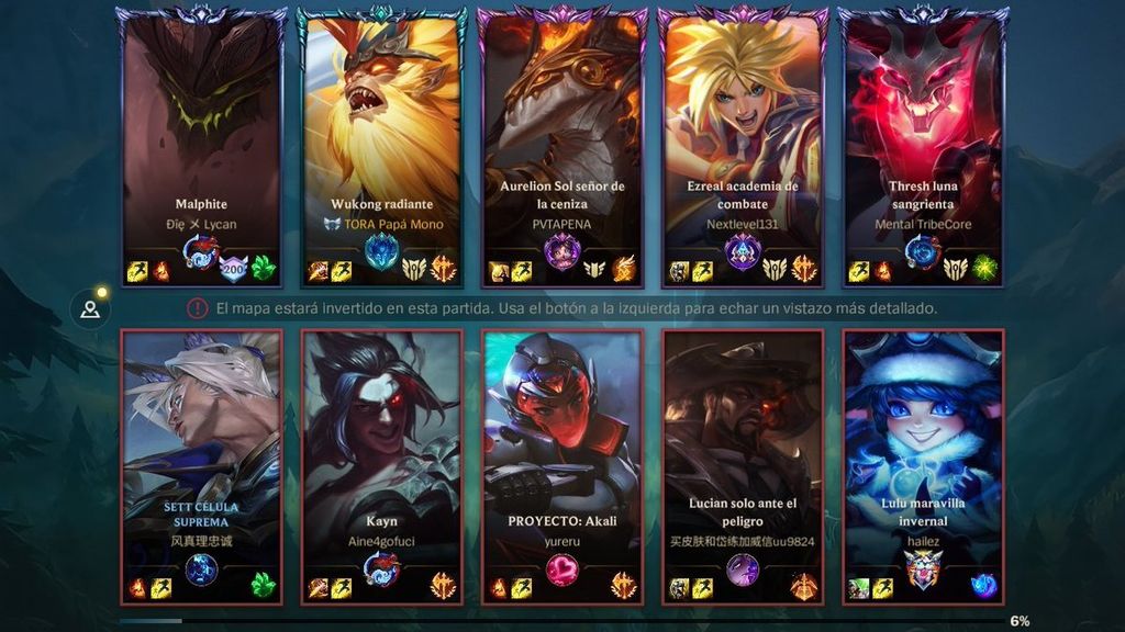 Cambios En La Pantalla De Carga De LoL Ya No Salen Los Bordes Enemigos