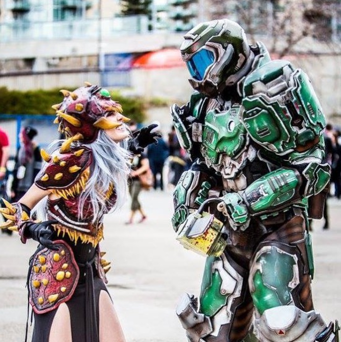 El espectacular cosplay de Doom - Movistar eSports