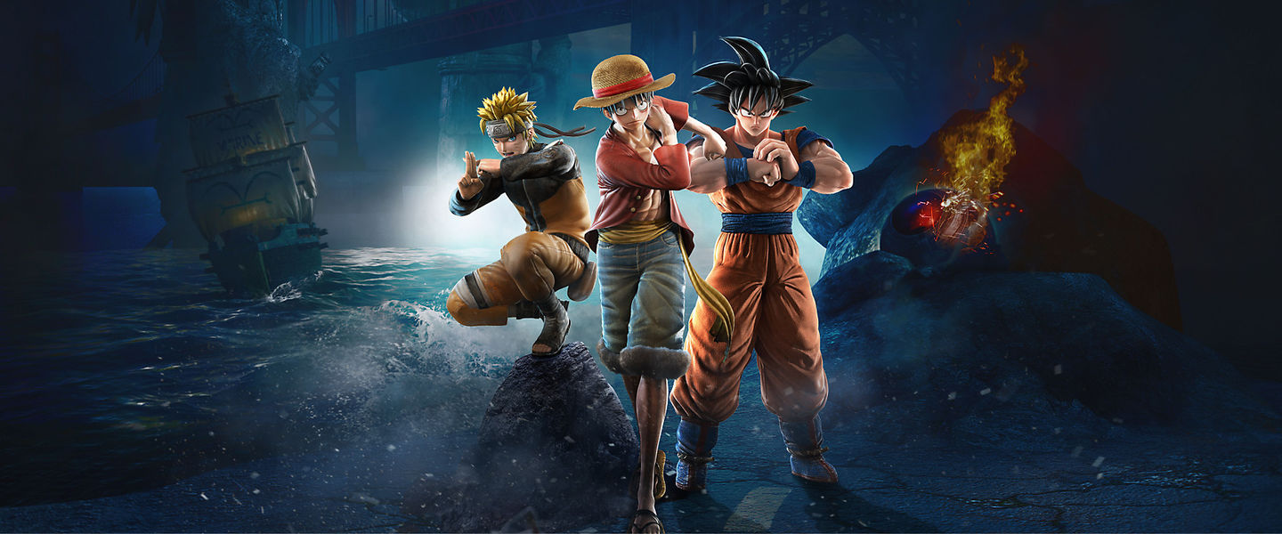 Naruto, Luffy y Goku, en la beta de Jump Force