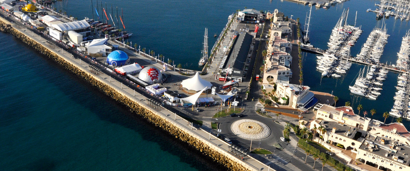 Vista aérea del puerto de Alicante
