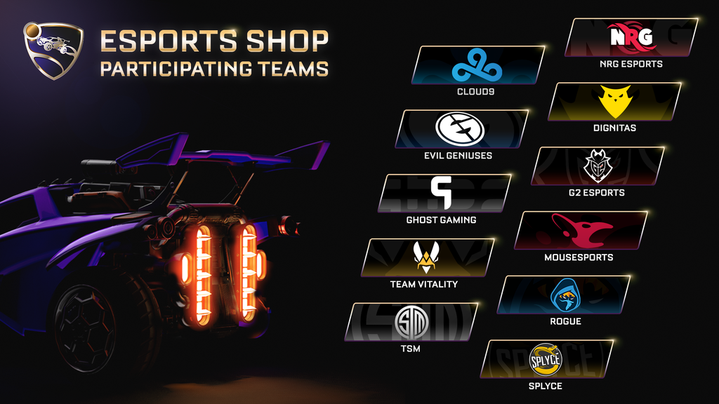 Rocket League apoyará a sus equipos de esports con una nueva tienda