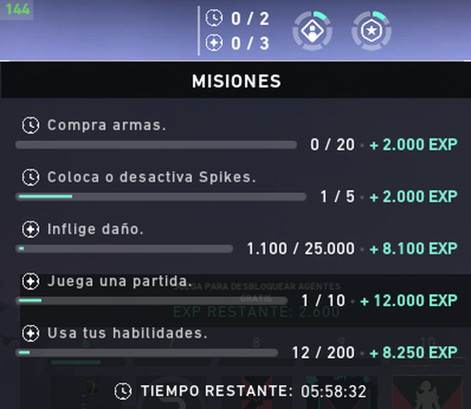 Misiones en VALORANT