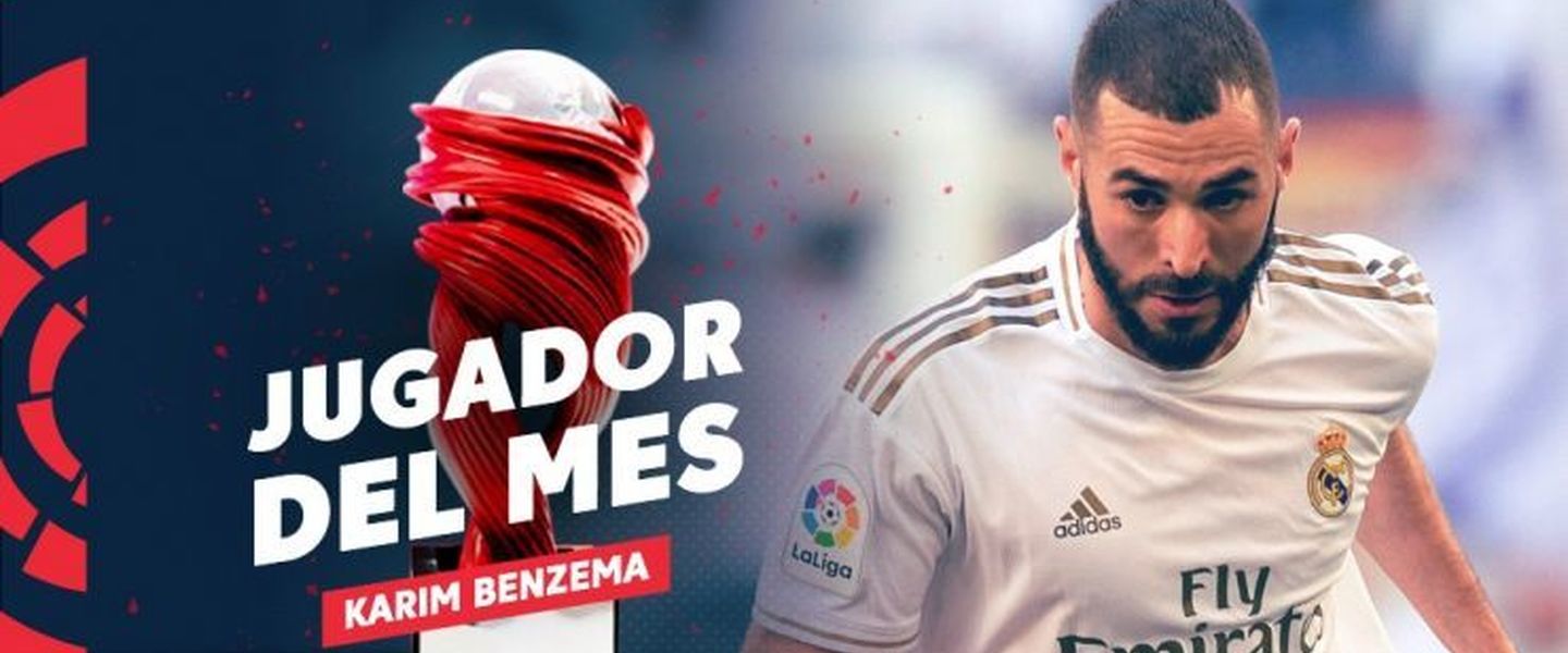 Karim Benzema ha sido escogido jugador del mes de LaLiga