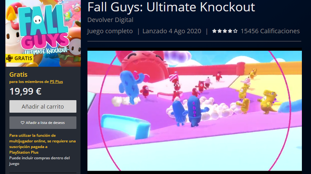 ps plus for fall guys