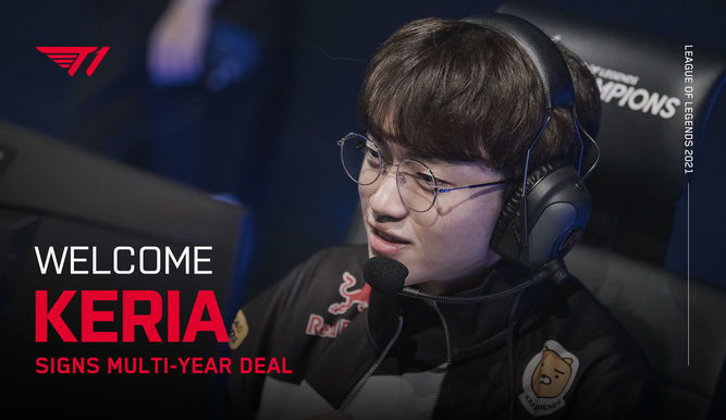 Keria joins T1 for the new season