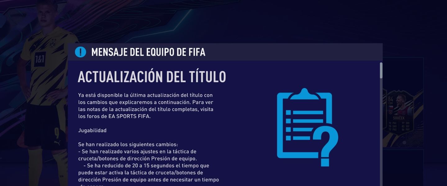 Title Update 8 de FIFA 21