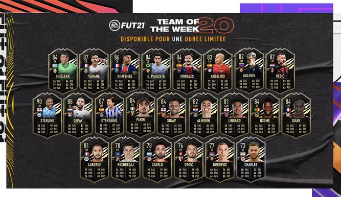 TOTW 20 de FIFA 21