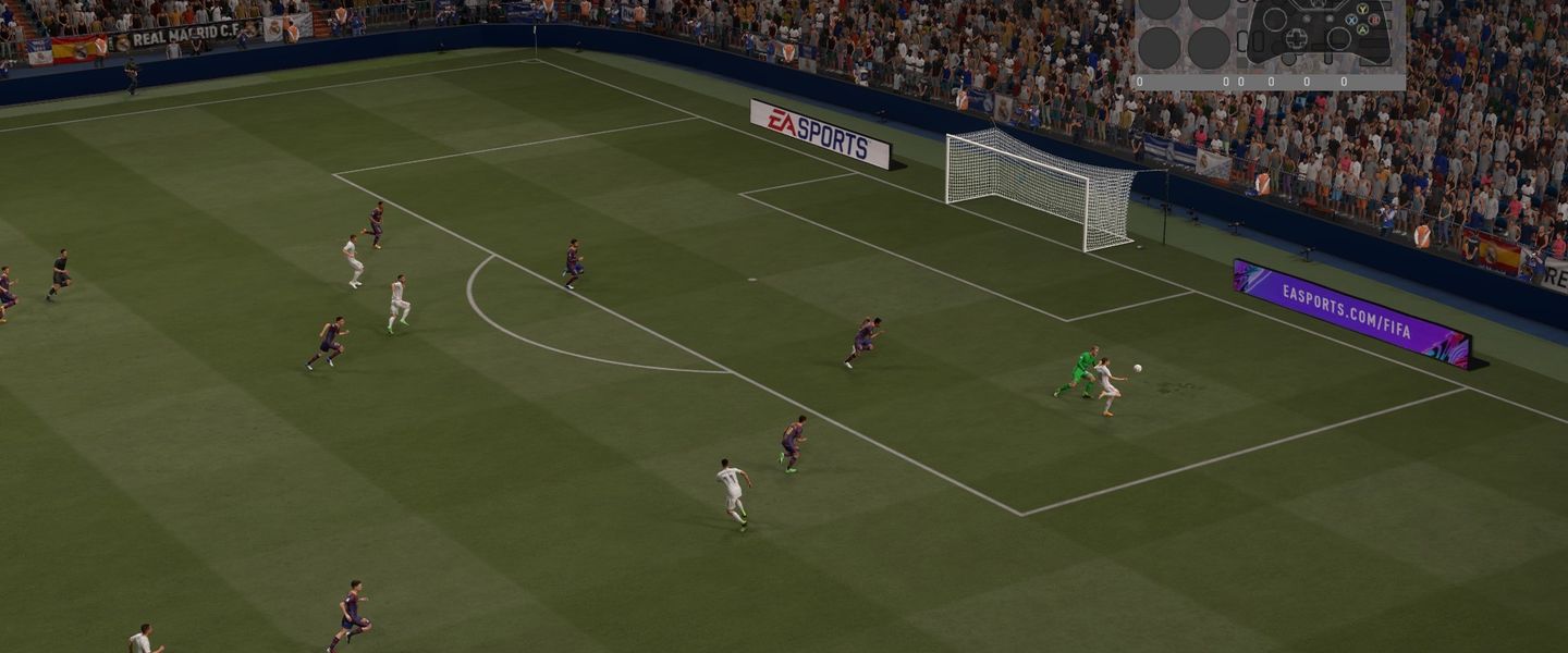 Controles en pantalla en FIFA 21