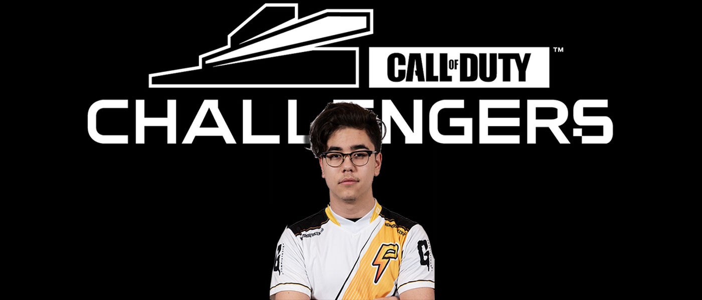 Jimbo y el logo de la Call of Duty Challengers