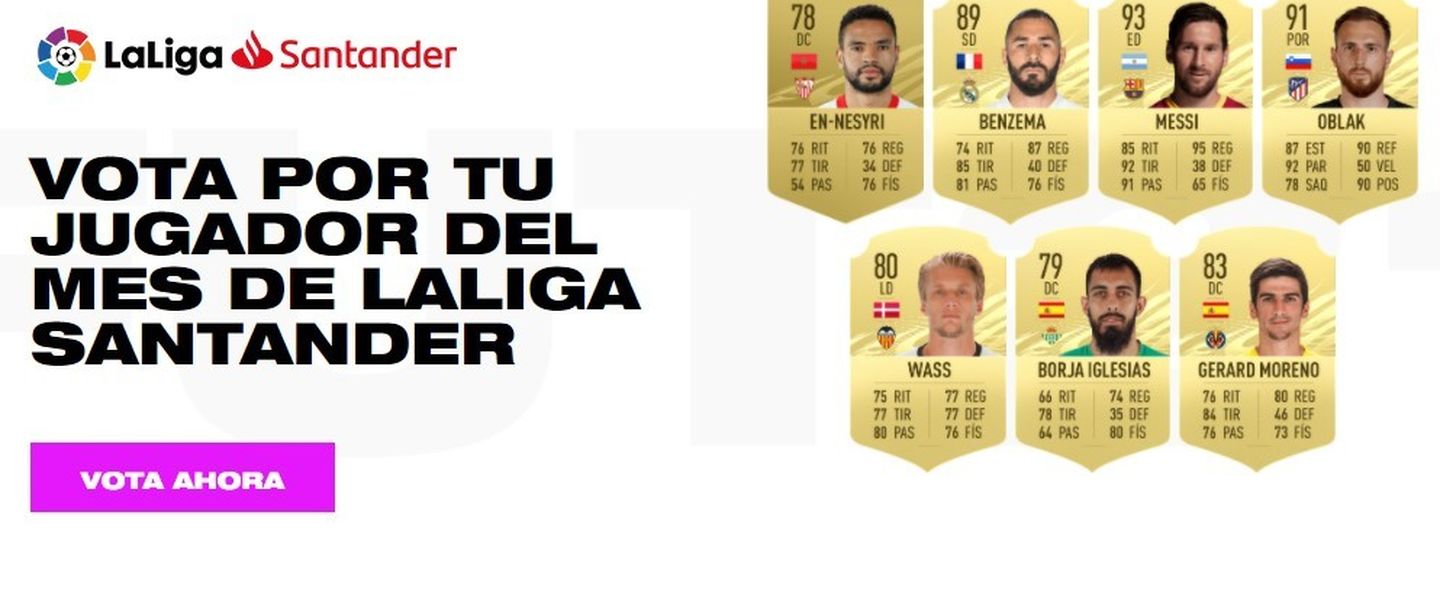 Candidatos para el POTM de LaLiga Santander en FIFA 21