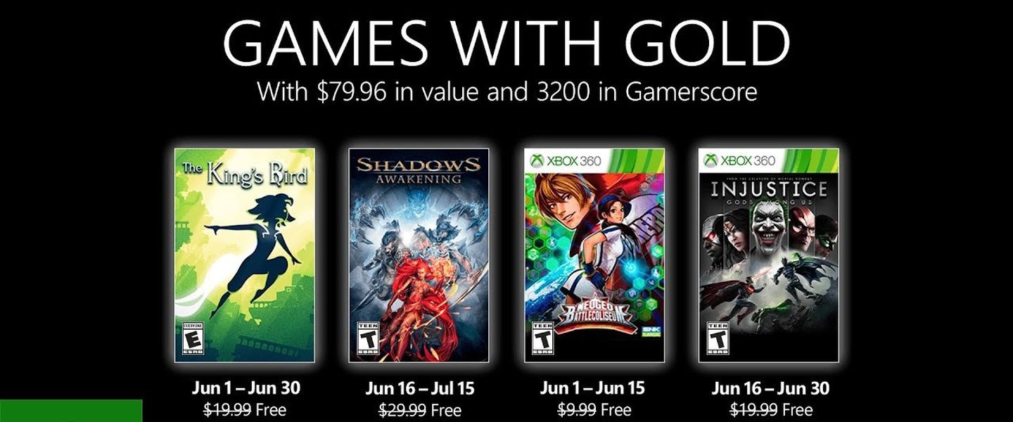 Juegos gratuitos en Xbox Live Gold durante junio