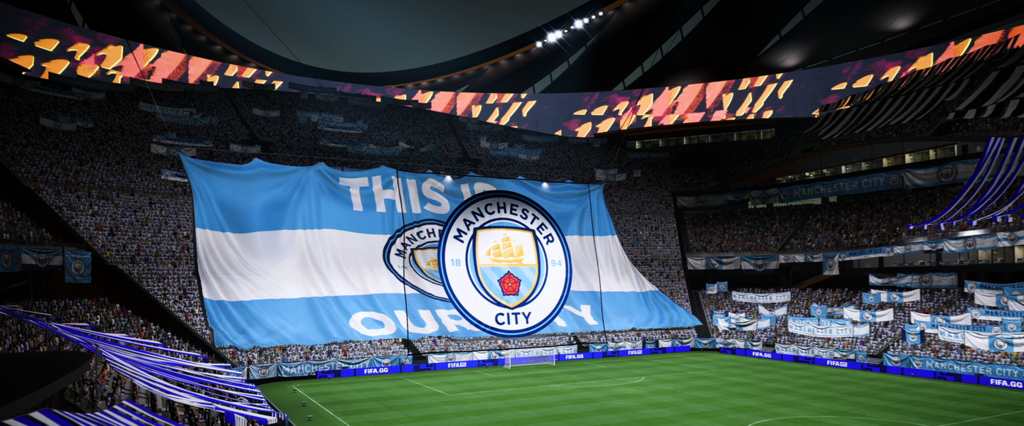 Tifo del Manchester City en FIFA 22