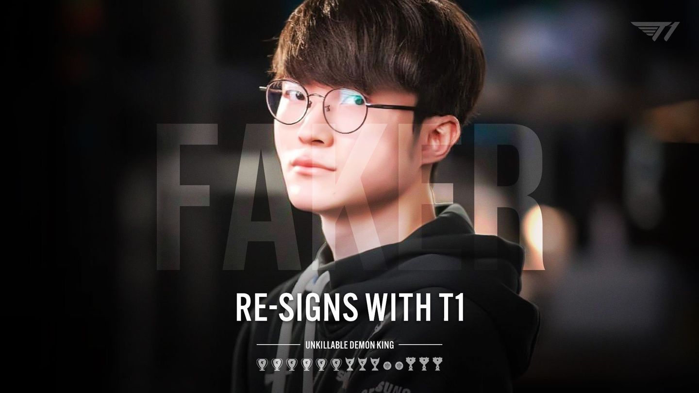 Faker y su salario con T1 tras renovar: 7 millones de dólares - Movistar  eSports