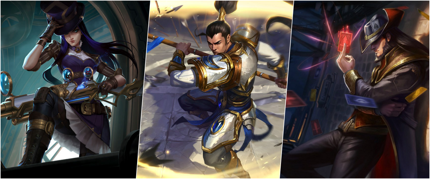 Caitlyn, Xin Zhao y Twisted Fate