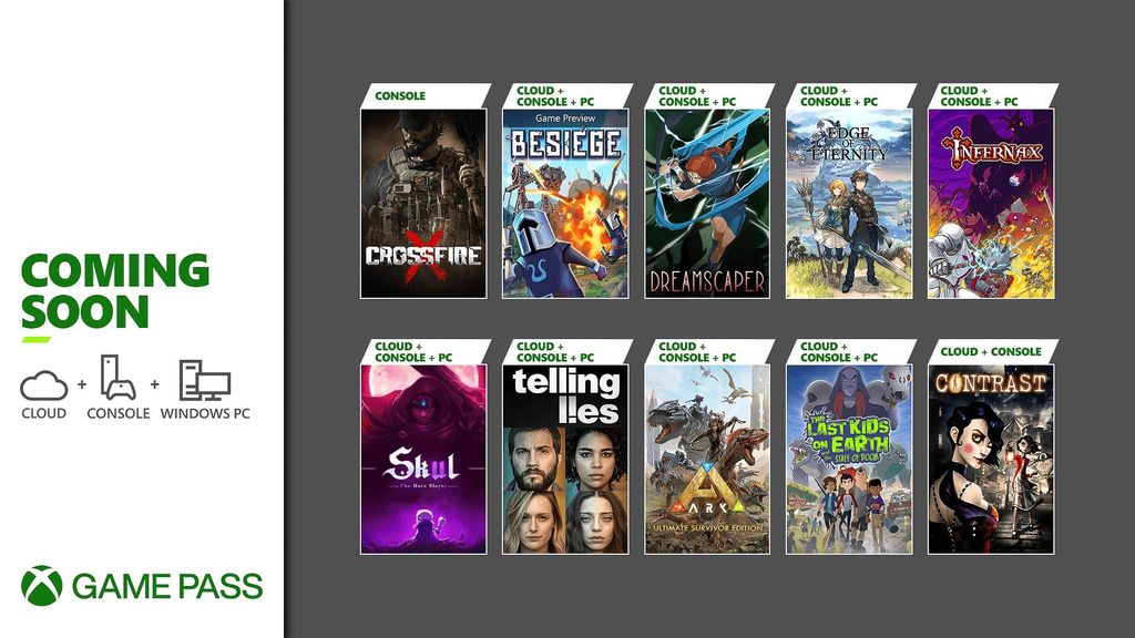 Primera remesa de Xbox Game Pass de febrero de 2022