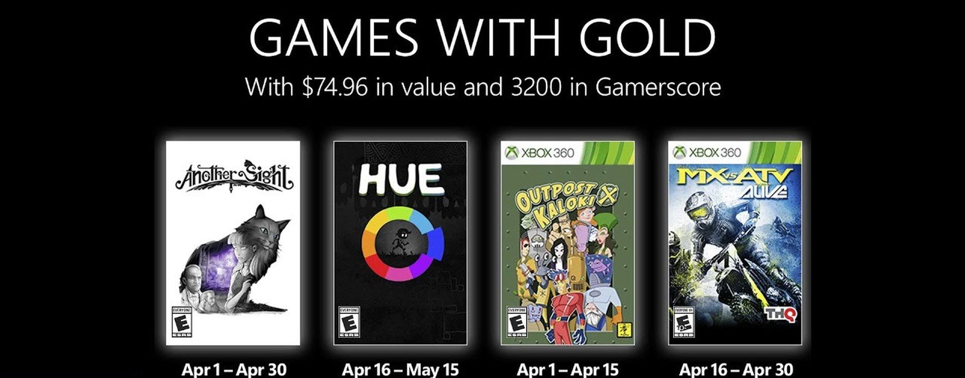 Xbox Game Pass Abril