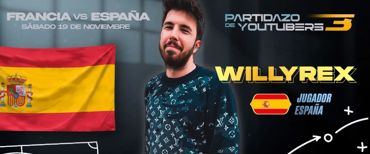 Willyrex jugará El partidazo de youtubers 3 de DjMaRiiO