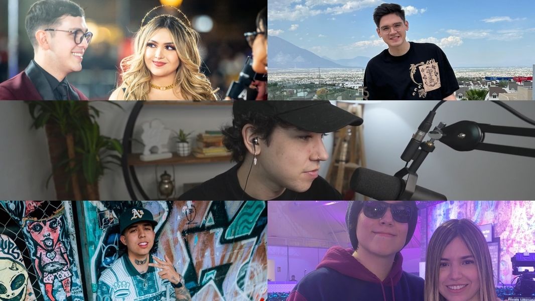 Algunos de los streamers latinoamericanos más grandes de Twitch: Juan, Ari, Mariana, Spreen, WestCOL, Quackity y Rivers