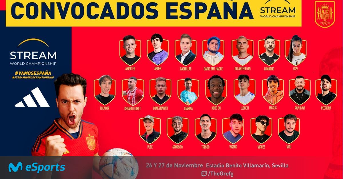 Los convocados jugar con España el TheGrefg - Movistar eSports
