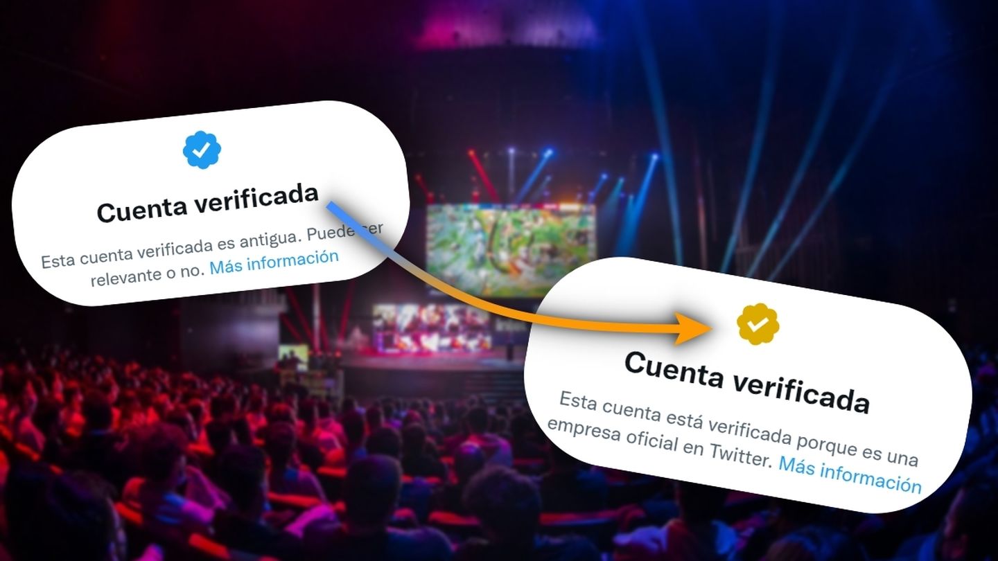 Verificado amarillo o dorado en Twitter diferencias con el azul