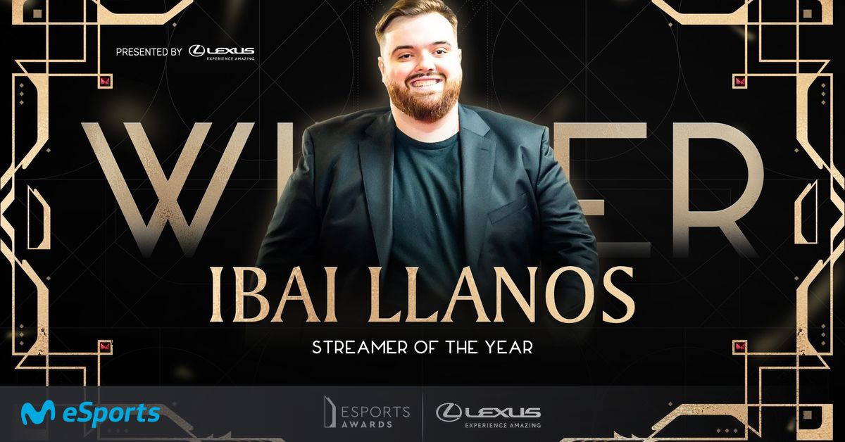 Ibai Llanos gana el premio al Mejor Streamer del Año en The Esports Awards