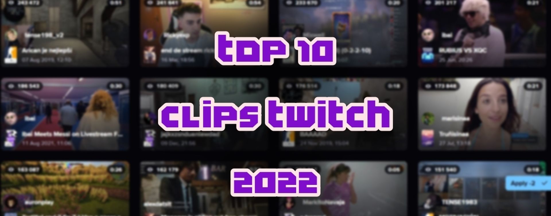 Los 10 clips con más visualizaciones de Twitch en 2022