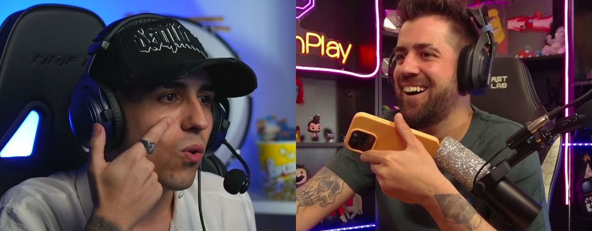 Imantado comparte su admiración por Auronplay en un IRL con Lluna Clark