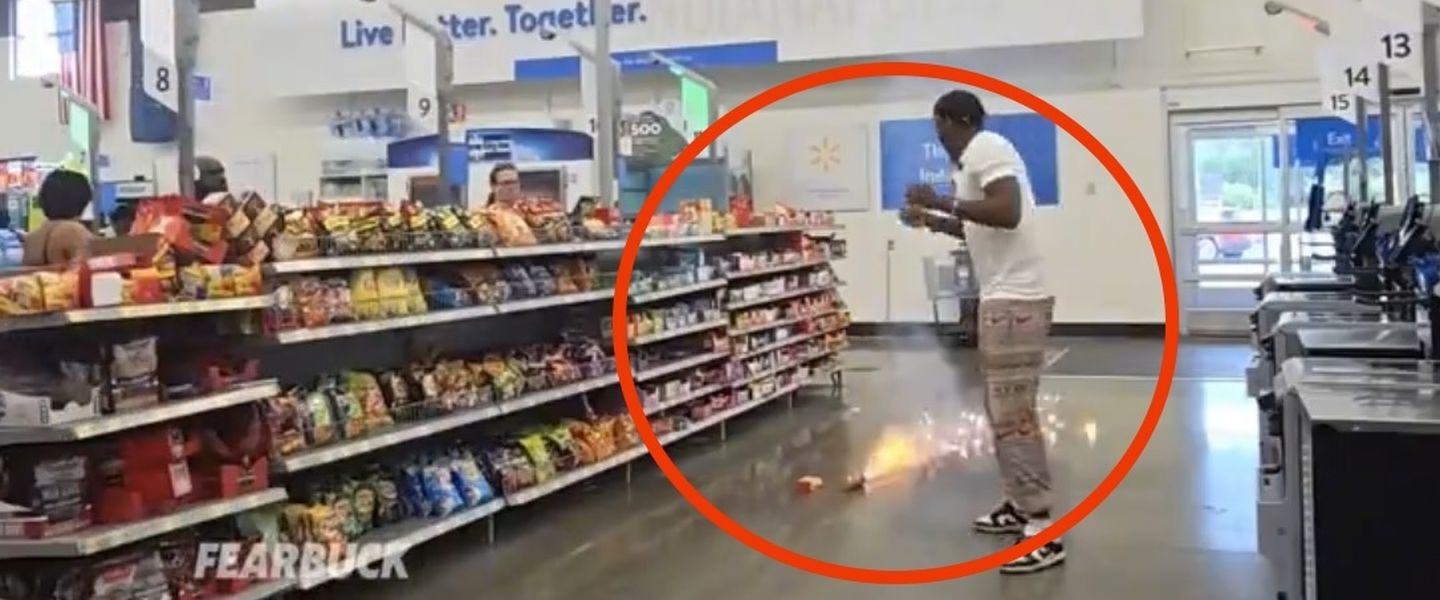 Un imprudente streamer es baneado de Twitch por encender fuegos artificiales en un Wallmart