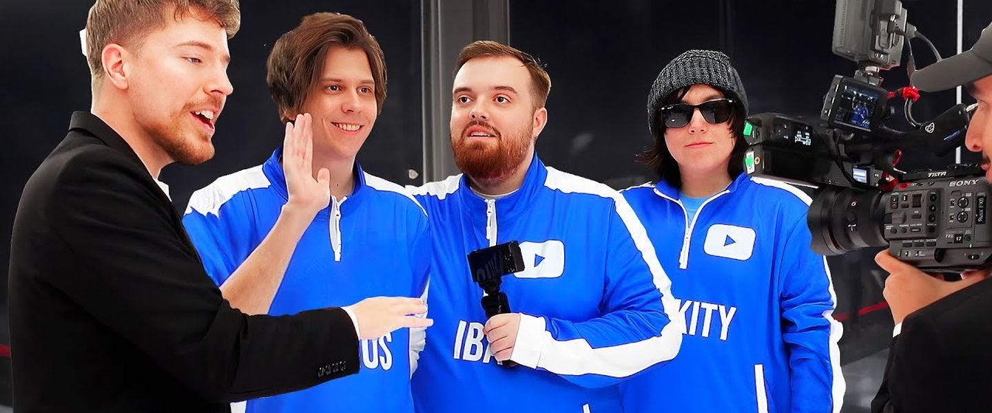 Ibai, con Mr Beast, Rubius y Quackity