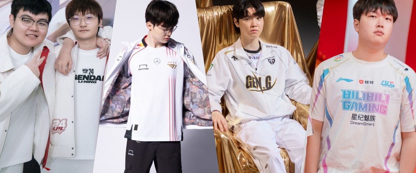 Top Esports, T1, Gen.G o Bilibili Gaming: todos de blanco en Worlds 2024