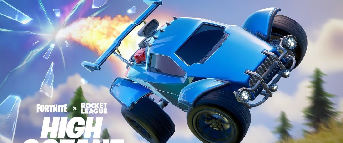 El coche insignia de Rocket League, el Octane, dentro de Fortnite