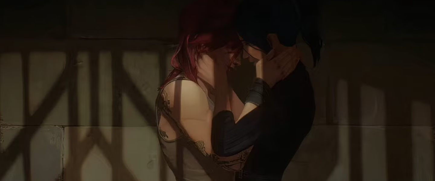 La increíble escena de amor entre Vi y Caitlyn en el 2x09 de Arcane