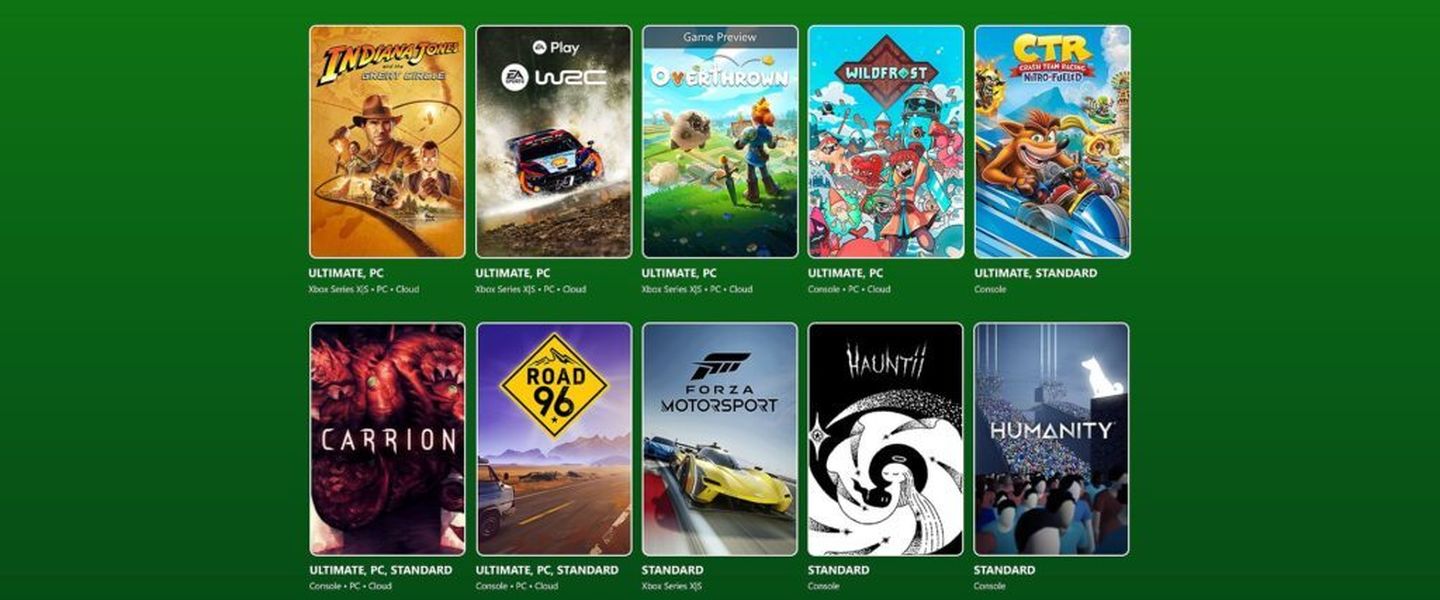 Las novedades de Gamepass en diciembre