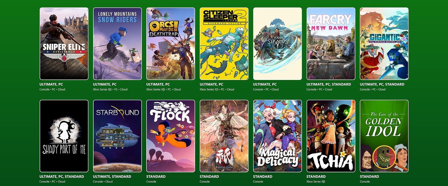 Los juegos que llegan a Game Pass en la segunda mitad de enero