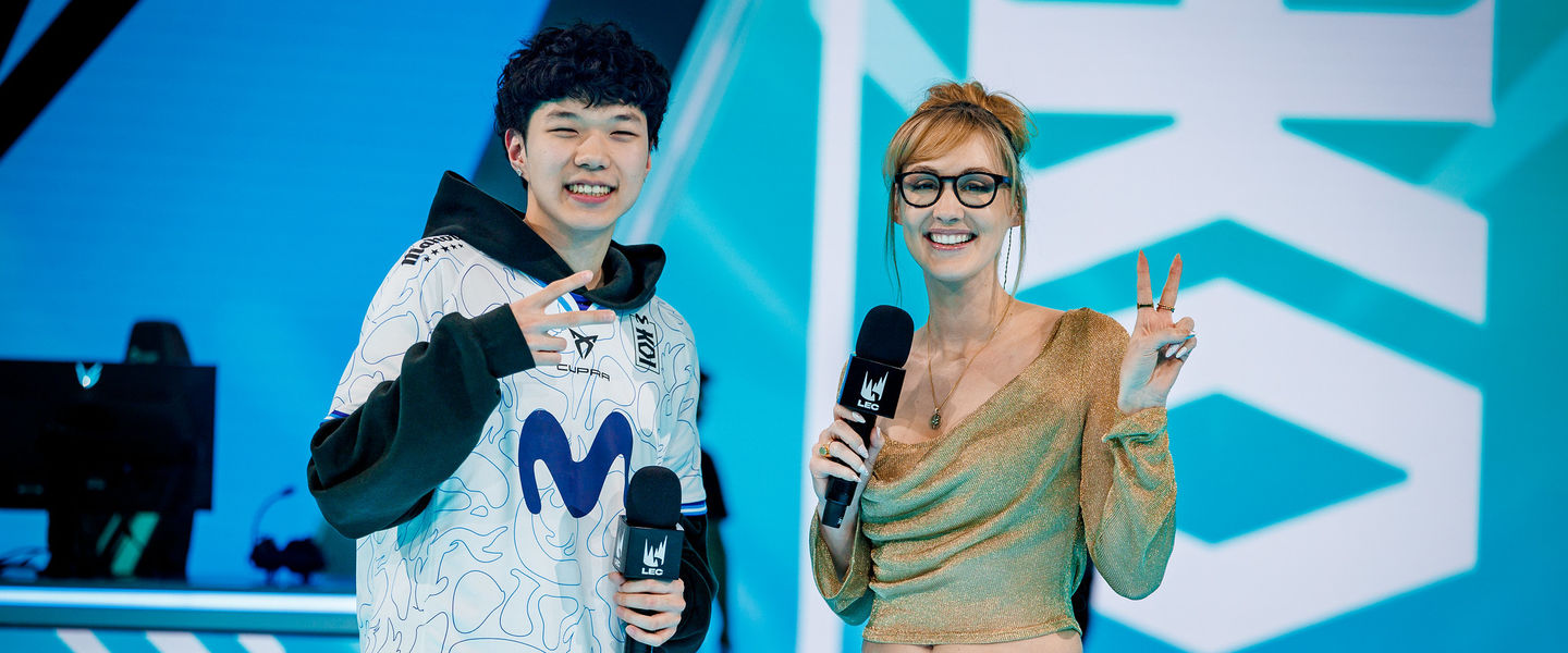 Jojopyun en una de sus primeras entrevistas en LEC con sjokz