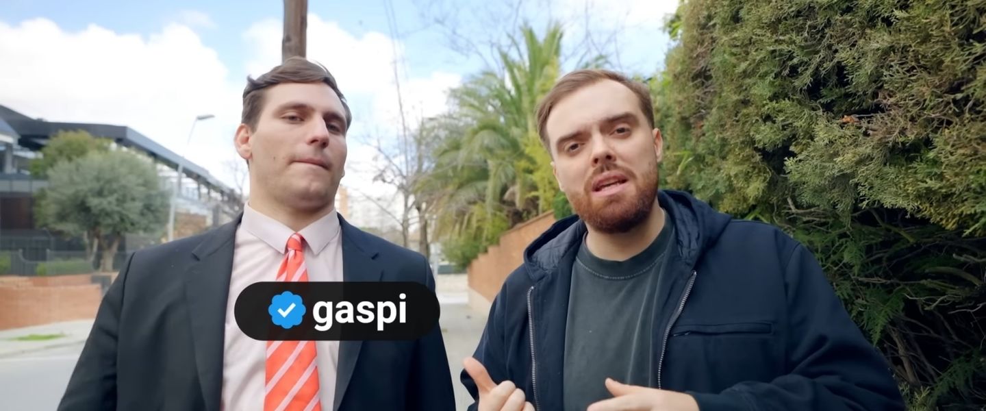 Gaspi con Ibai en uno de los vídeos más virales del momento